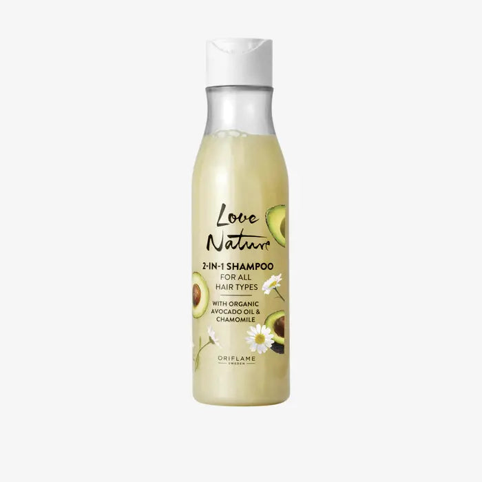 Love Nature - 2-in-1 Shampoo For All Hair Types with Organic Avocado Oil & Chamomile FO-41360